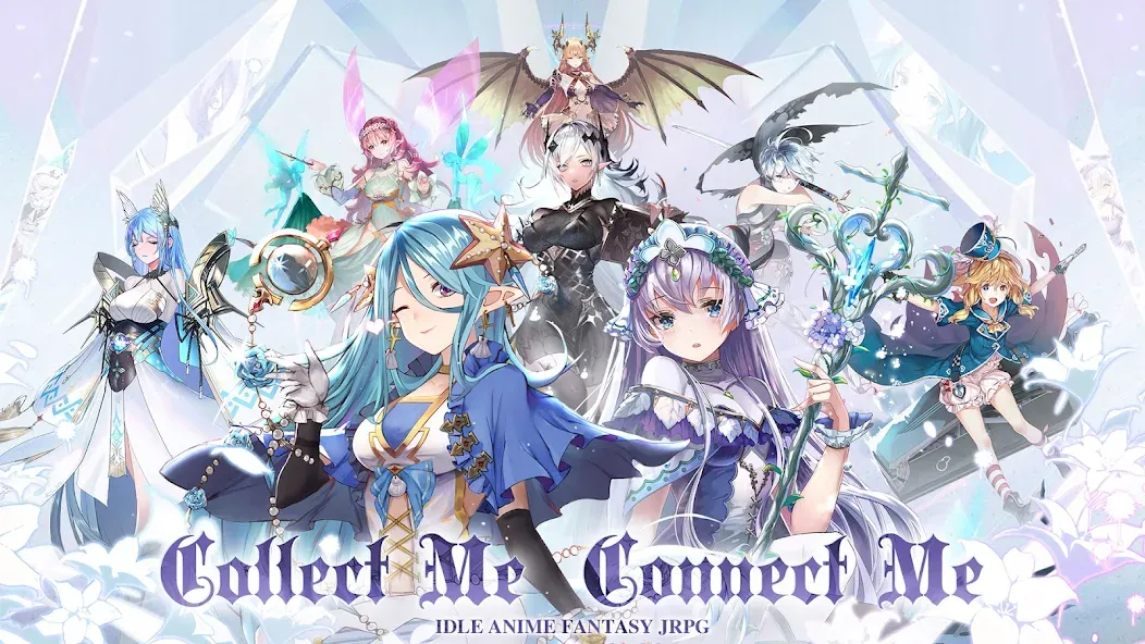 Girls' Connect: Idle RPG [MOD: безлимитные ресурсы и алмазы] Screenshot 1