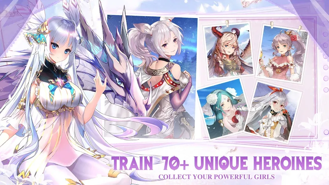 Girls' Connect: Idle RPG [MOD: безлимитные ресурсы и алмазы] Screenshot 2