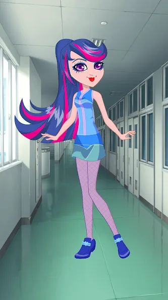 Pony College Student Dress Up [MOD: разблокированы все наряды и аксессуары] Screenshot 1