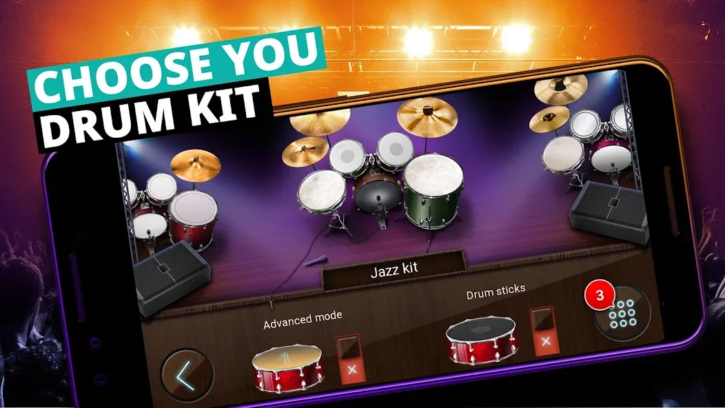 Drum Kit Music Games Simulator [MOD: реалистичная игра на барабанах] Screenshot 4