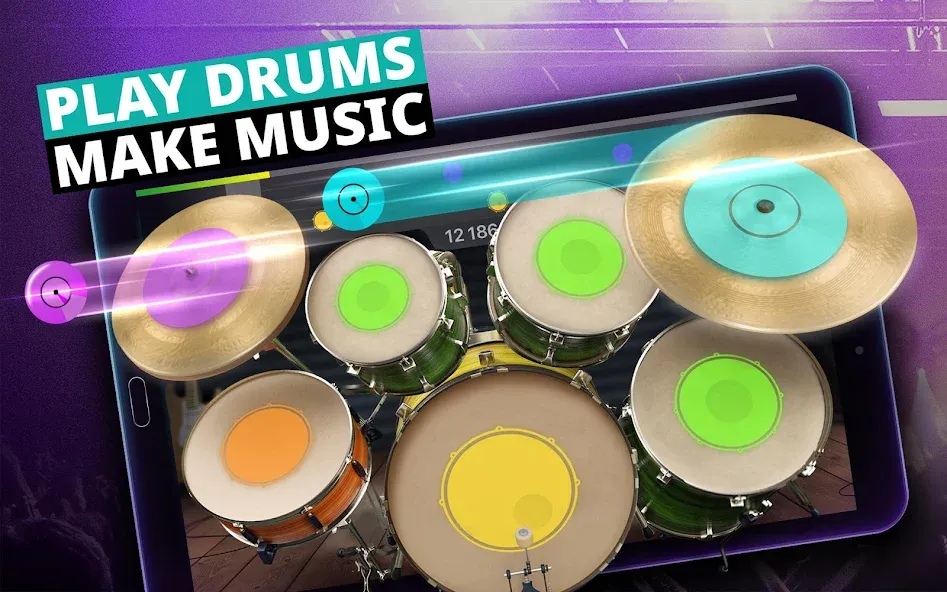 Drum Kit Music Games Simulator [MOD: реалистичная игра на барабанах] Screenshot 5