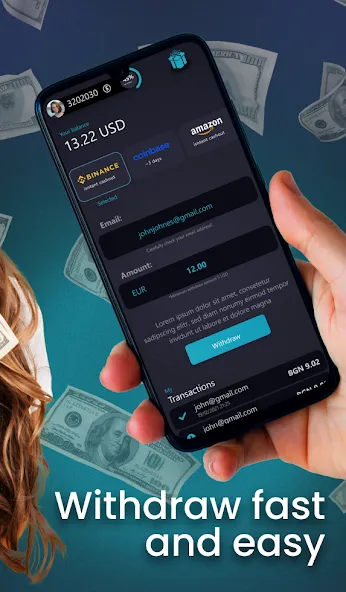 Cash Earning App Givvy Videos [MOD: мгновенные выплаты и много монет] Screenshot 3