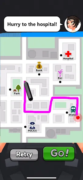 Taxi Master - Draw&amp;Story game [MOD: без рекламы и много денег] Screenshot 4