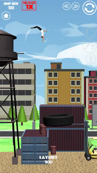 SWAGFLIP - Parkour Origins [MOD: безлимитные деньги и все уровни] Screenshot 2