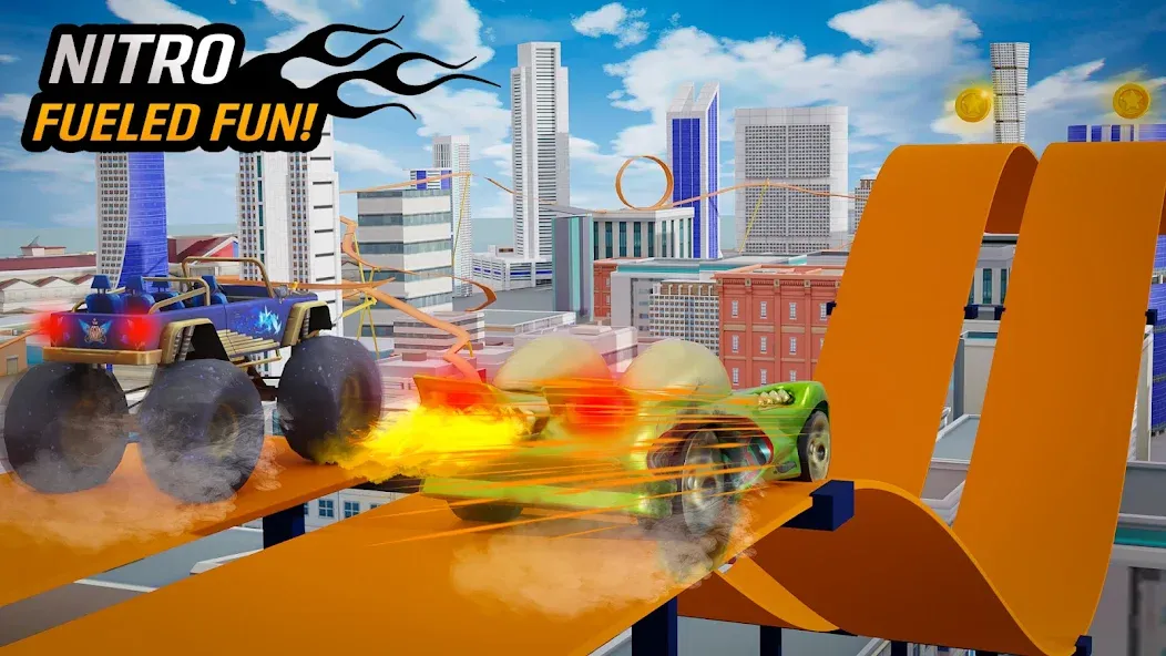 Nano Monster Truck Jam Game [MOD: безлимитные деньги и топливо] Screenshot 4