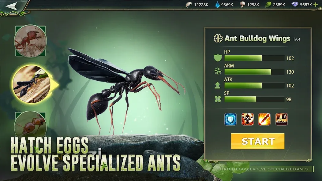 Ant Legion: For The Swarm [MOD: безлимитные ресурсы и ускоренное развитие] Screenshot 5