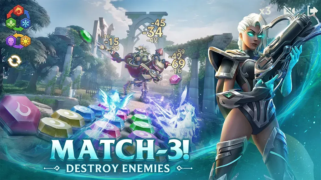 Puzzles &amp; Chaos: Frozen Castle [MOD: безлимитные ресурсы и ускоренное строительство] Screenshot 4