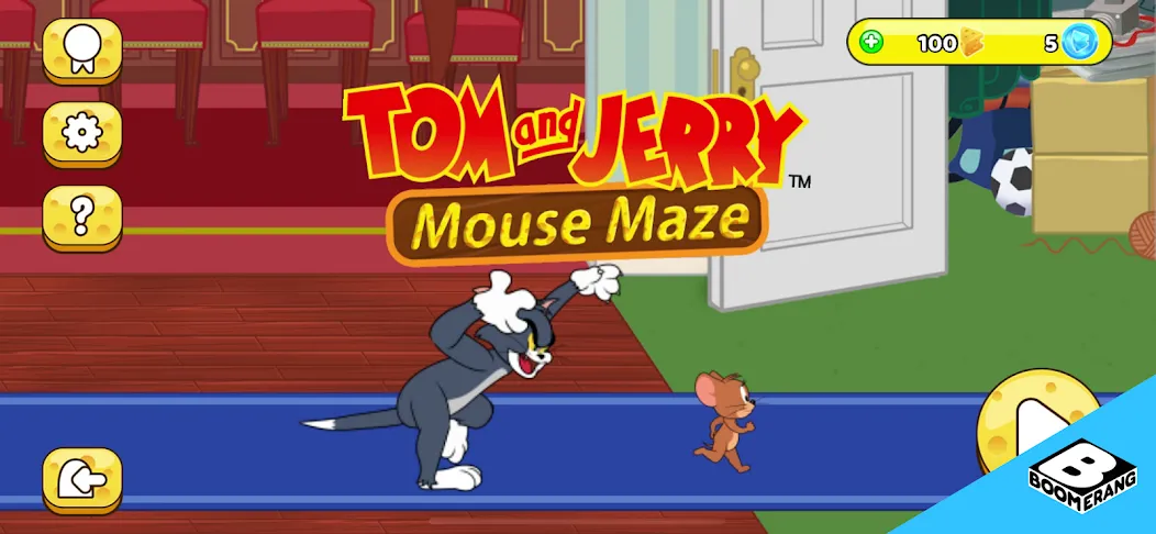 Tom &amp; Jerry: Mouse Maze [MOD: безлимитные жизни и открыты все уровни] Screenshot 1