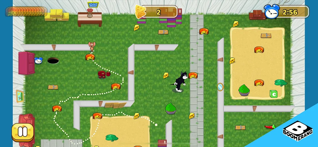 Tom &amp; Jerry: Mouse Maze [MOD: безлимитные жизни и открыты все уровни] Screenshot 2