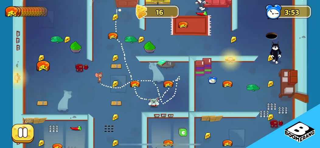 Tom &amp; Jerry: Mouse Maze [MOD: безлимитные жизни и открыты все уровни] Screenshot 4