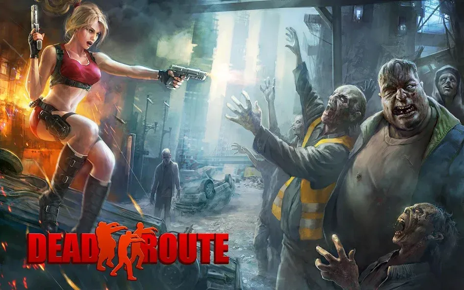 Dead Route: Zombie Apocalypse [MOD: безлимитные деньги и патроны] Screenshot 1