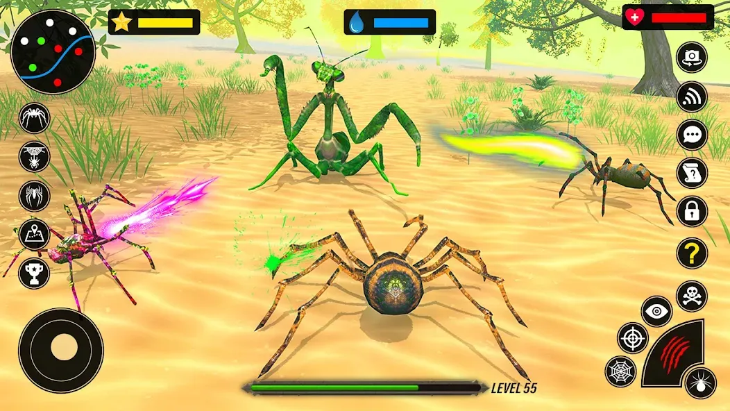 Spider Simulator - Creepy Tad [MOD: безлимитная паутина и открыты все уровни] Screenshot 2