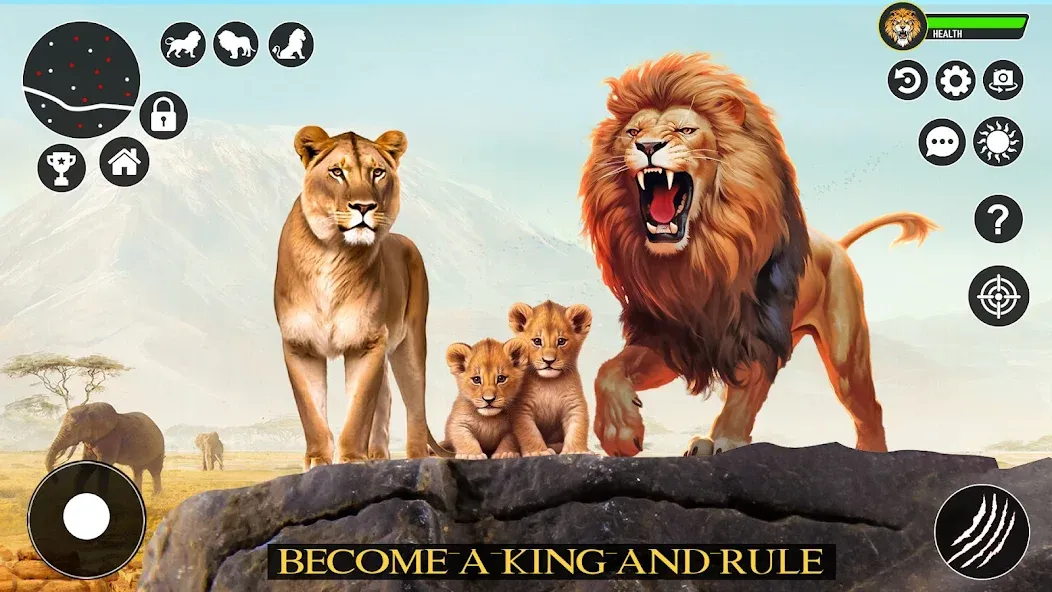Ultimate Lion Simulator Game [MOD: бесконечное здоровье и суперсила] Screenshot 3