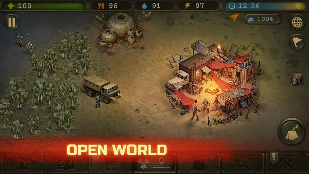 Day R Survival: Last Survivor [MOD: безлимитные ресурсы и высокая выносливость] Screenshot 2