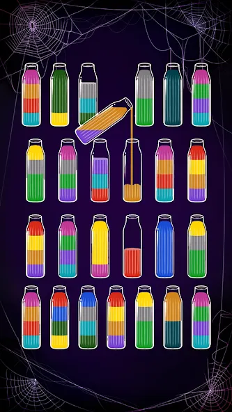 Soda Sort: Water Color Puzzle [MOD: безлимитные монеты и подсказки] Screenshot 2