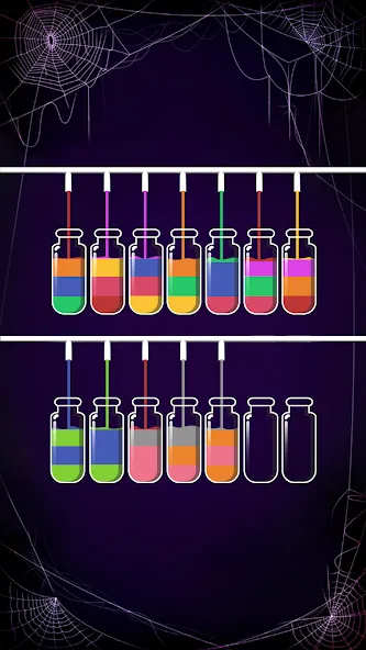 Soda Sort: Water Color Puzzle [MOD: безлимитные монеты и подсказки] Screenshot 4