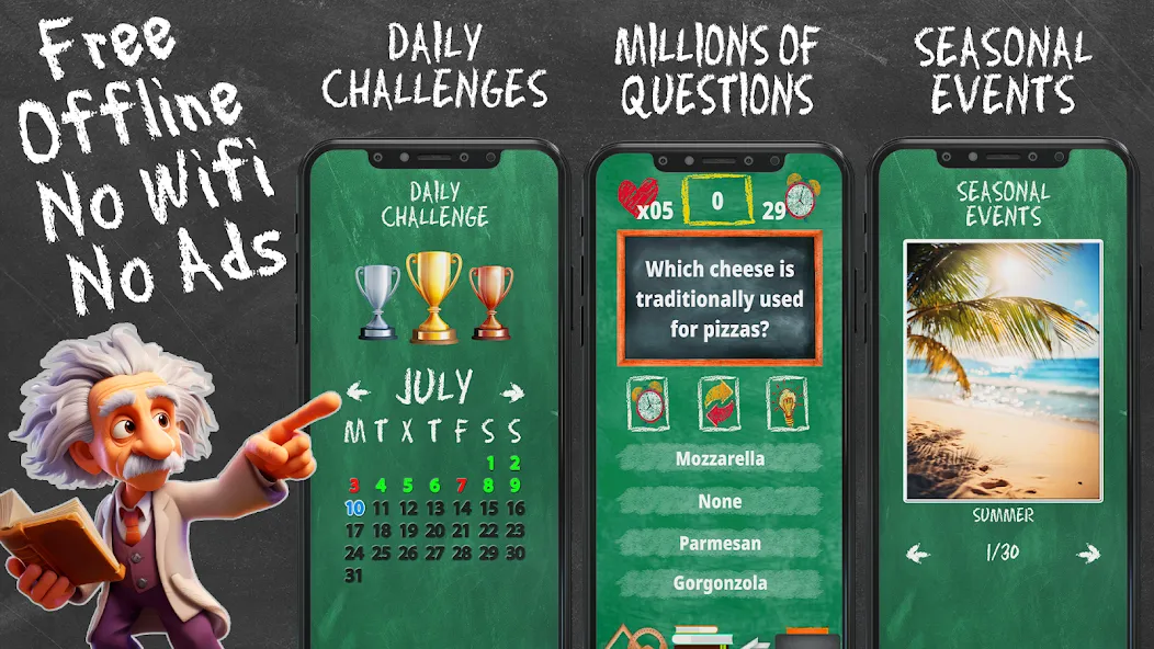 Quiz Games Offline Games [MOD: без рекламы и все викторины открыты] Screenshot 2