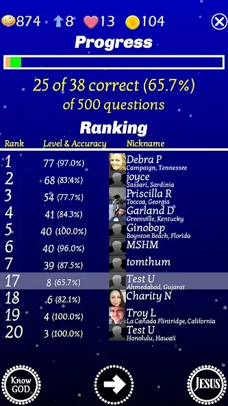 Jesus Bible Trivia Games Quiz [MOD: открыты все библейские викторины] Screenshot 5