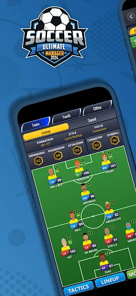 Ultimate Soccer Manager 2024 [MOD: безлимитные деньги и премиум открыт] Screenshot 1