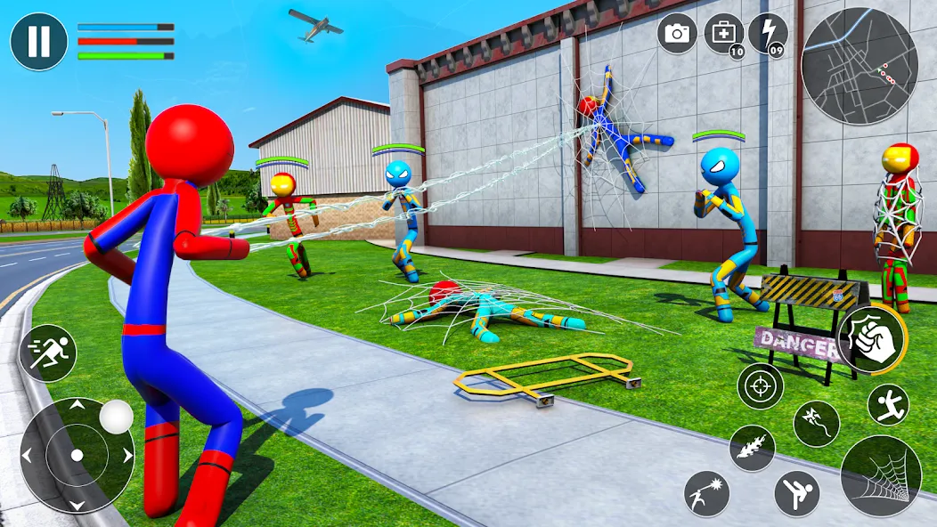 Spider Game-Stickman Rope Hero [MOD: безлимитные монеты и полёт] Screenshot 3