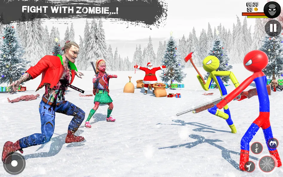Spider Game-Stickman Rope Hero [MOD: безлимитные монеты и полёт] Screenshot 4