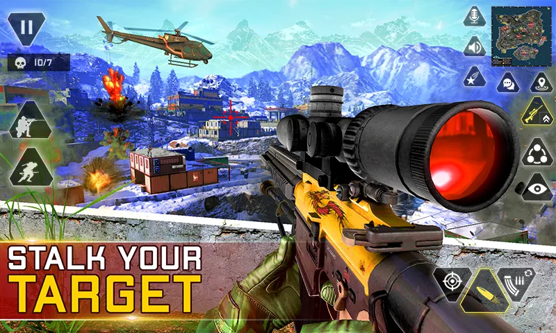 Sniper Gun Shooting game [MOD: безлимитные патроны и точная стрельба] Screenshot 2