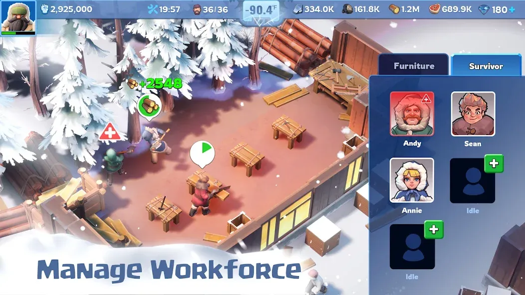 Whiteout Survival [MOD: безлимитные ресурсы и ускоренное строительство] Screenshot 4
