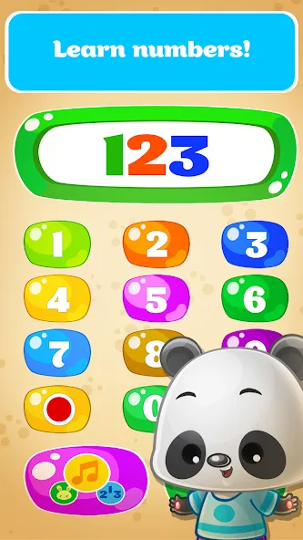 Babyphone game Numbers Animals [MOD: разблокированы все животные и числа] Screenshot 2