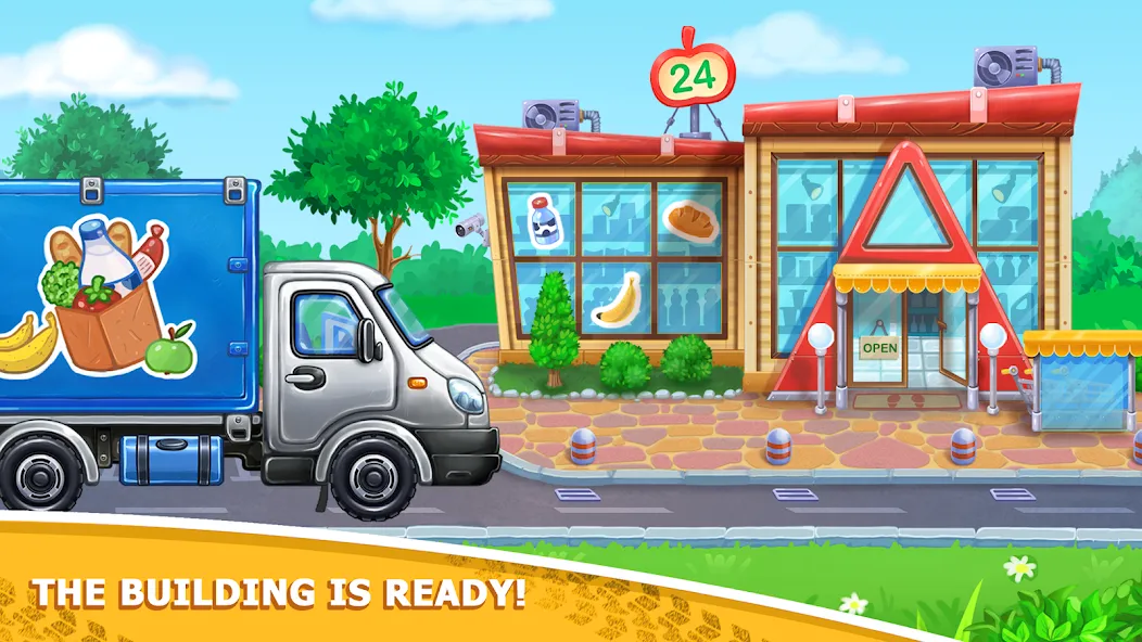 Kids truck games Build a house [MOD: без рекламы и все машины] Screenshot 5