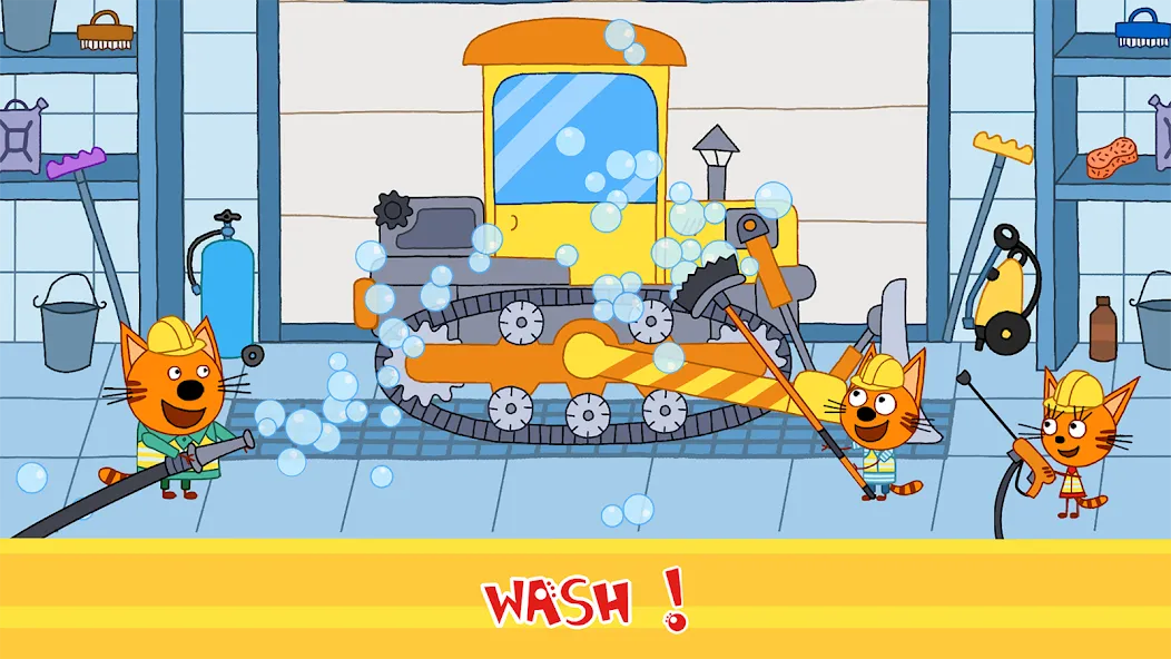 Kid-E-Cats Cars, Build a house [MOD: безлимитные деньги и все машины] Screenshot 2