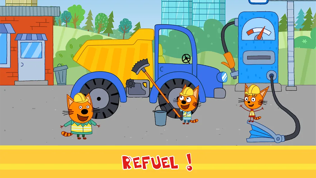 Kid-E-Cats Cars, Build a house [MOD: безлимитные деньги и все машины] Screenshot 3