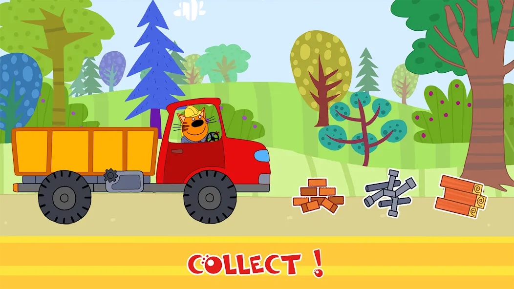 Kid-E-Cats Cars, Build a house [MOD: безлимитные деньги и все машины] Screenshot 4