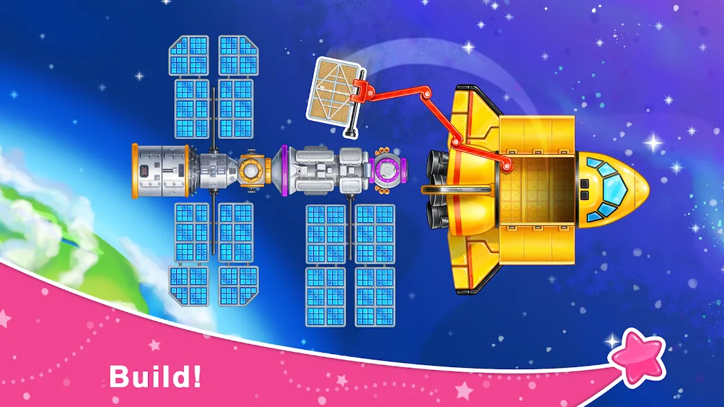 Rocket 4 space games Spaceship [MOD: бесконечное топливо и открытые уровни] Screenshot 3