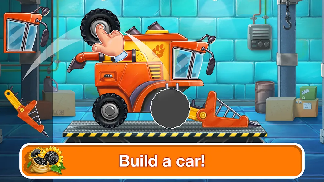 Tractor, car: kids farm games [MOD: безлимитные монеты и все тракторы открыты] Screenshot 1