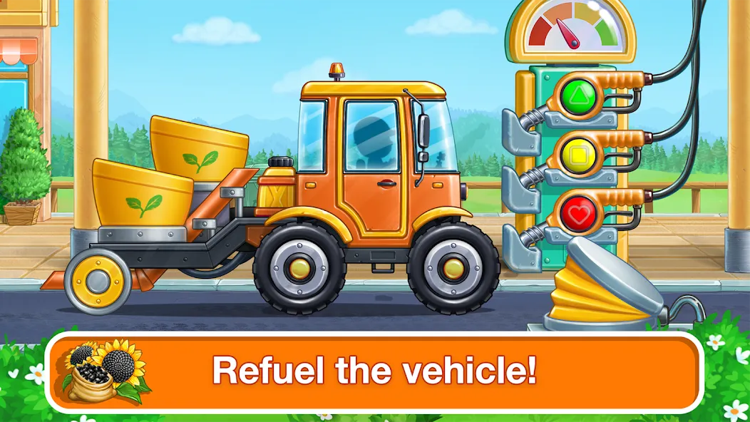 Tractor, car: kids farm games [MOD: безлимитные монеты и все тракторы открыты] Screenshot 5
