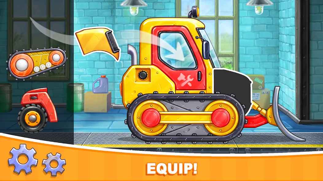 Car games Bulldozer for kids 5 [MOD: безлимитные монеты и всё открыто] Screenshot 1