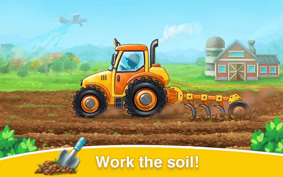 Farm land &amp; Harvest Kids Games [MOD: без рекламы и все уровни открыты] Screenshot 2