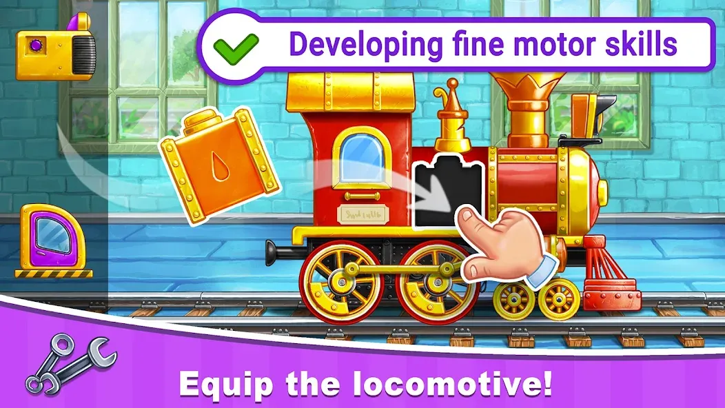 Train Games for Kids: station [MOD: все поезда и станции открыты] Screenshot 1