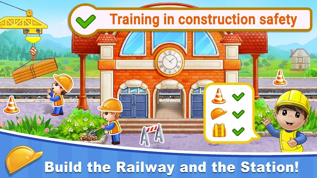 Train Games for Kids: station [MOD: все поезда и станции открыты] Screenshot 3