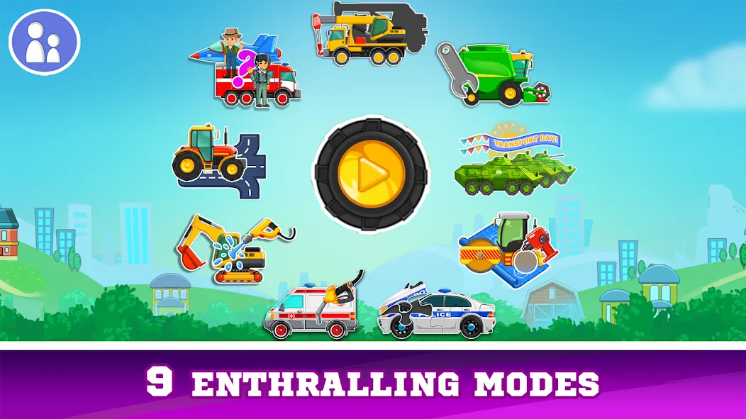 Kids Cars Games build a truck [MOD: безлимитные деньги и все машины открыты] Screenshot 1