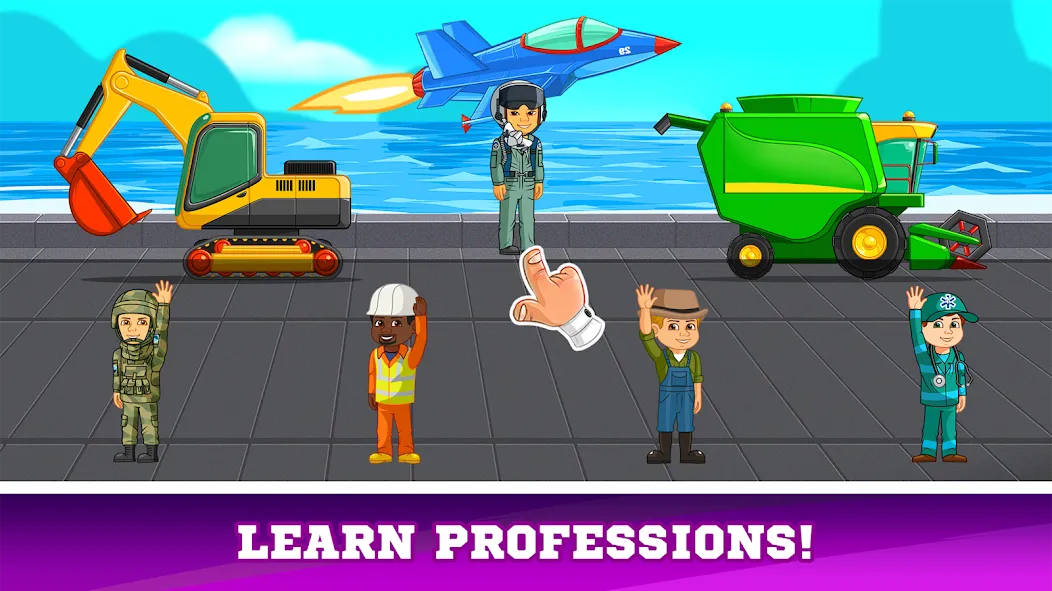 Kids Cars Games build a truck [MOD: безлимитные деньги и все машины открыты] Screenshot 5