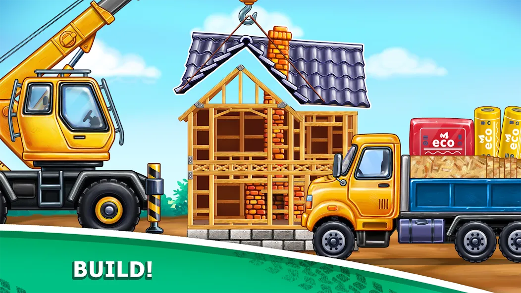 Truck games - build a house [MOD: безлимитные деньги и ресурсы] Screenshot 4