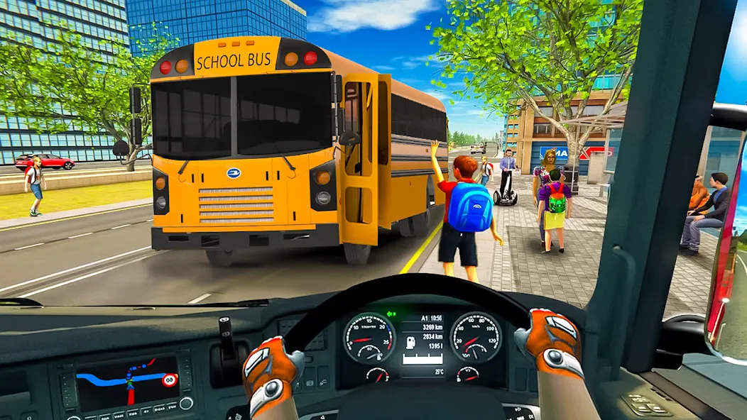 School Bus Transport Simulator [MOD: безлимитные деньги и все автобусы] Screenshot 2