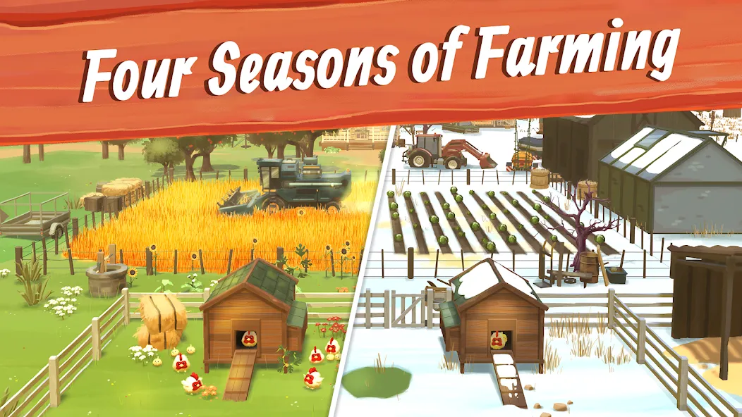 Big Farm: Mobile Harvest [MOD: безлимитные деньги и ресурсы] Screenshot 2