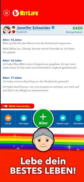 BitLife DE - Lebenssimulation [MOD: безлимитные деньги и премиум функции] Screenshot 4