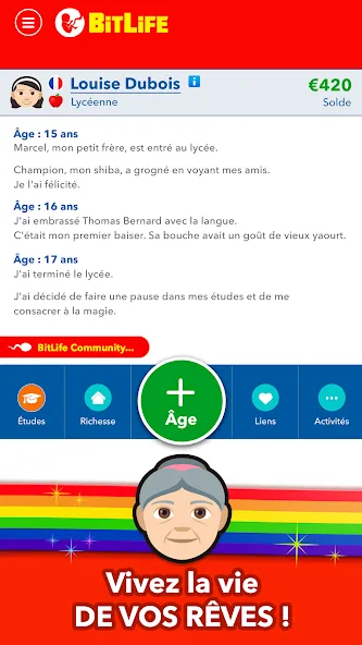 BitLife Français [MOD: безлимитные деньги и премиум функции] Screenshot 4