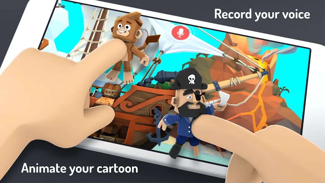 Toontastic 3D [MOD: все персонажи и сцены открыты] Screenshot 1