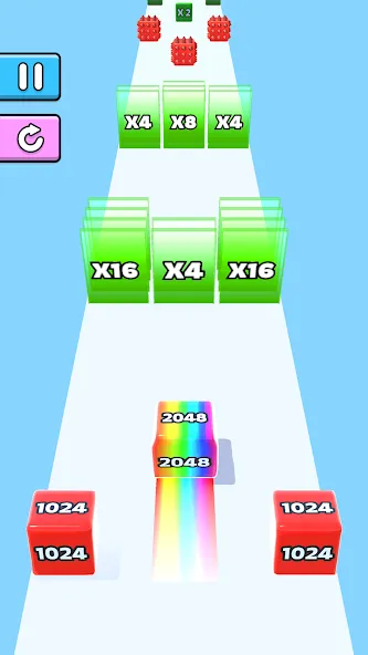Jelly Run 2048 [MOD: безлимитные монеты и все уровни] Screenshot 1