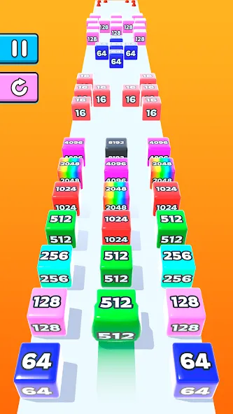 Jelly Run 2048 [MOD: безлимитные монеты и все уровни] Screenshot 2
