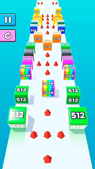 Jelly Run 2048 [MOD: безлимитные монеты и все уровни] Screenshot 4